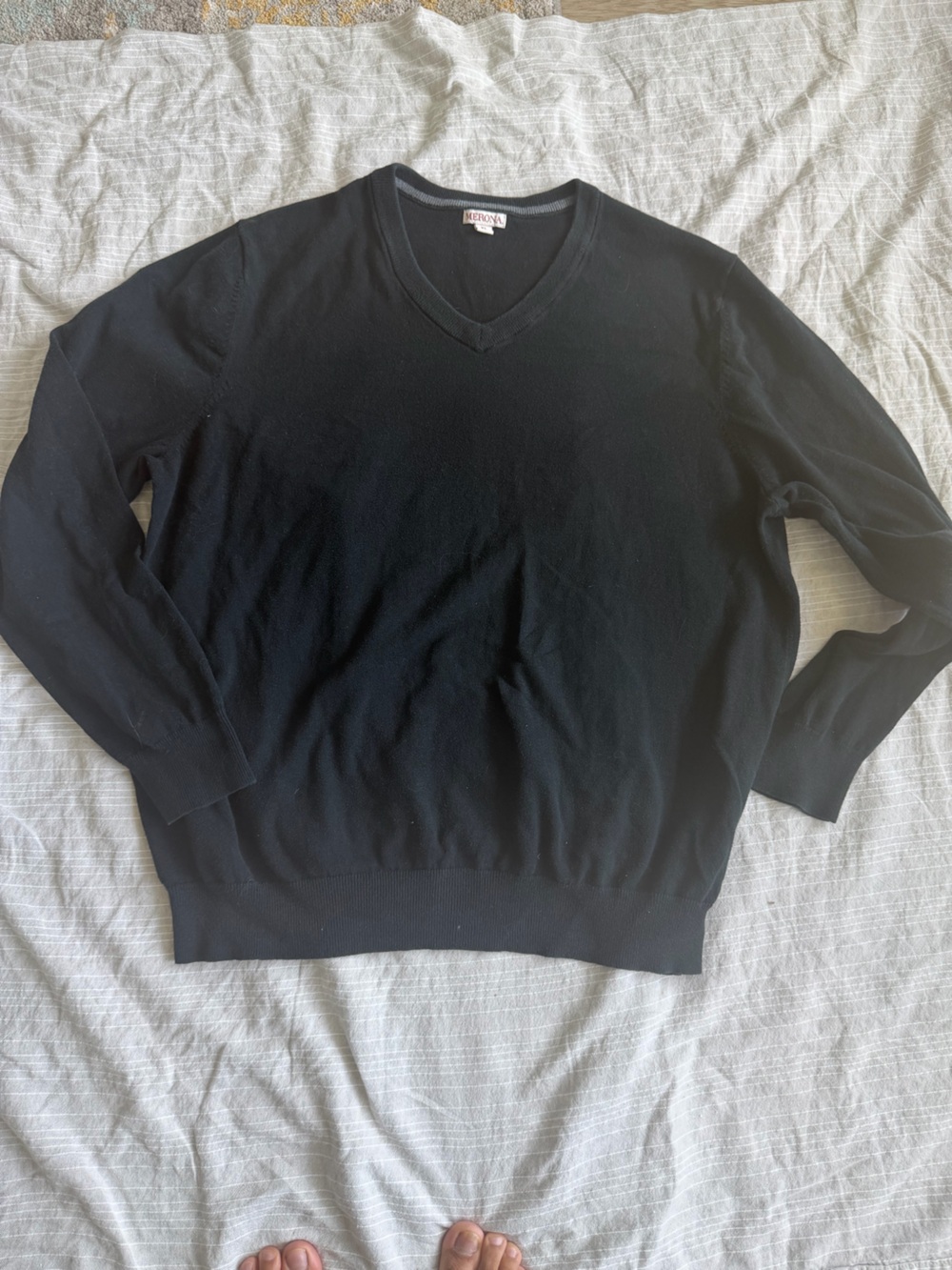 Classic Black V-Neck Women's Sweater